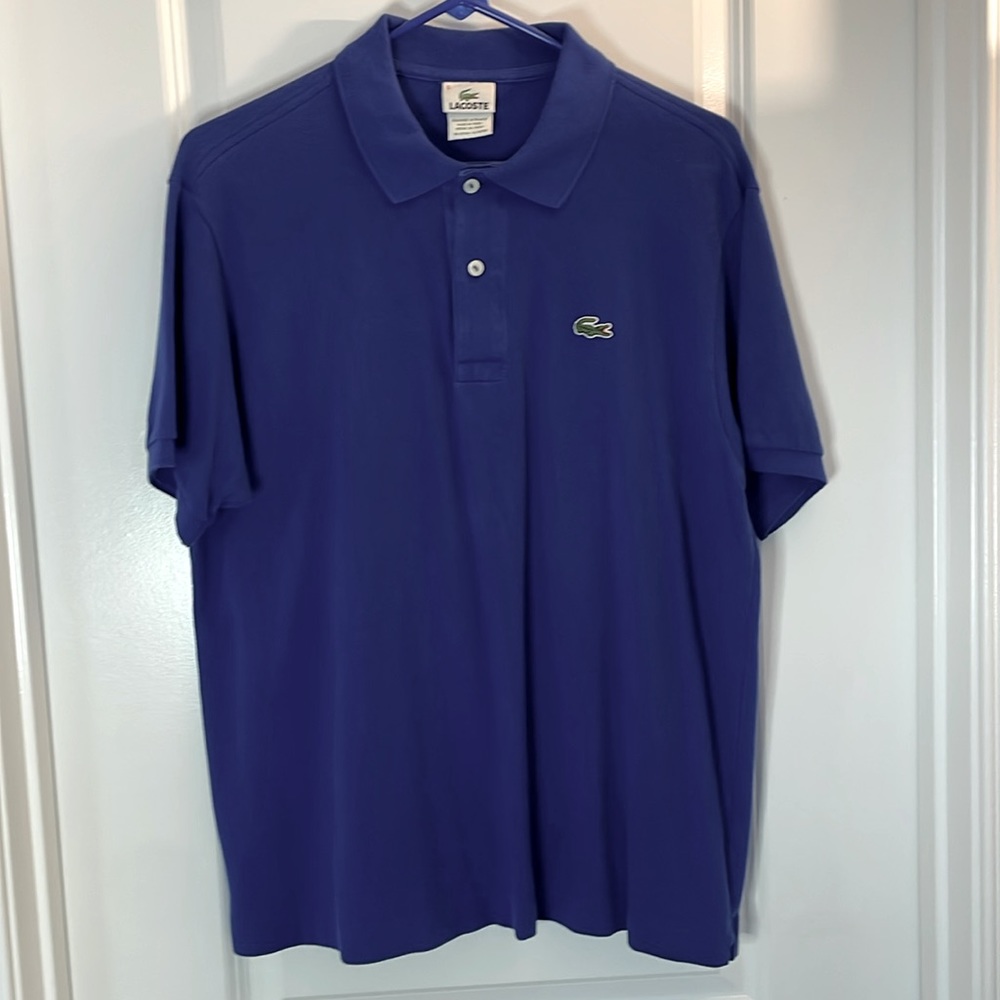 Men’s blue Lacoste polo